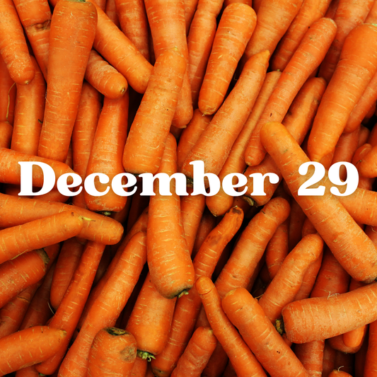 December 29th Meal Delivery