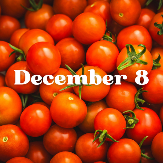 December 8th Meal Delivery