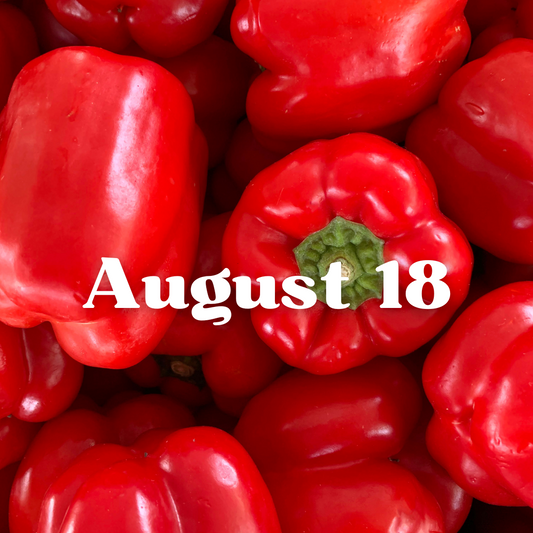 August 18th Meal Delivery