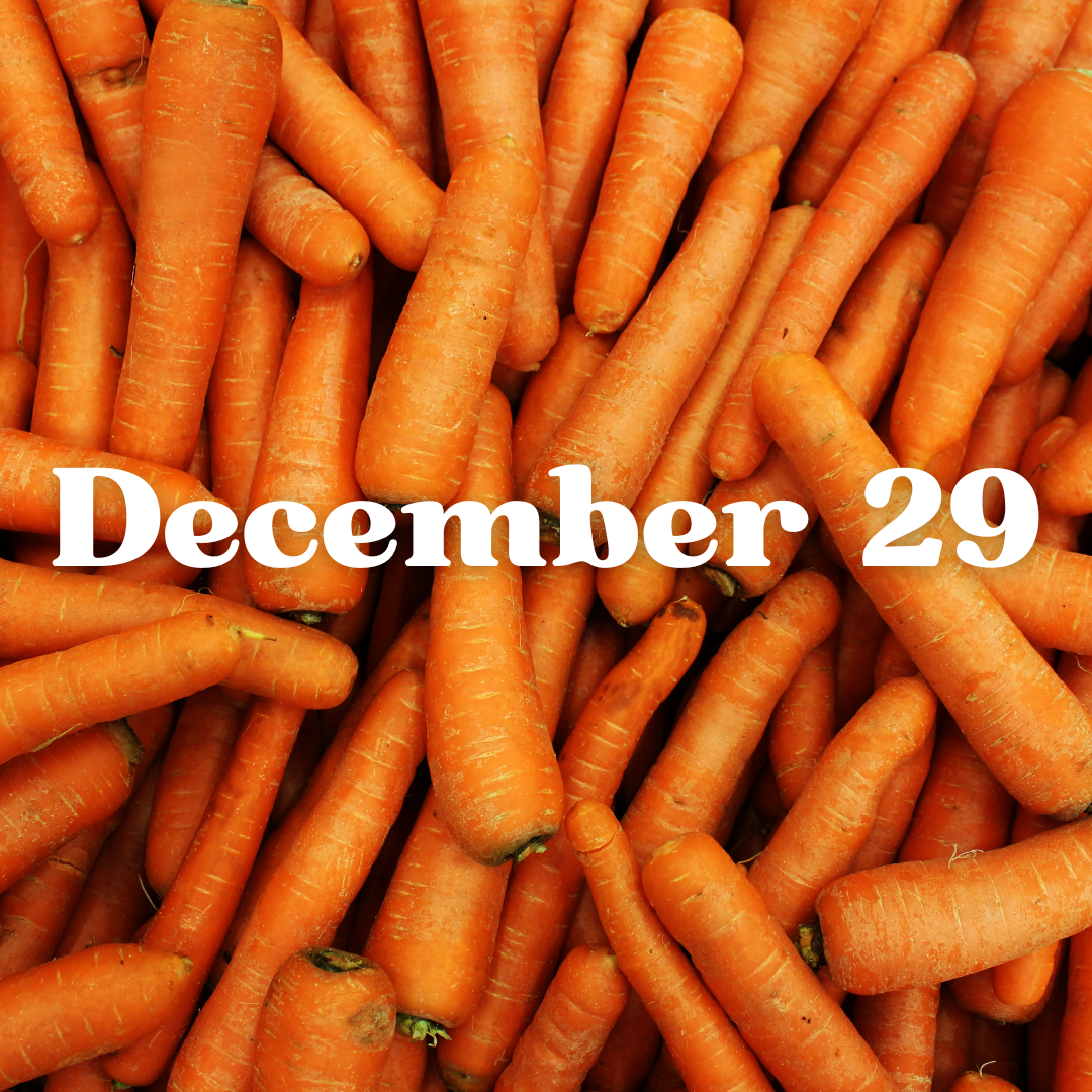 December 29th Meal Delivery