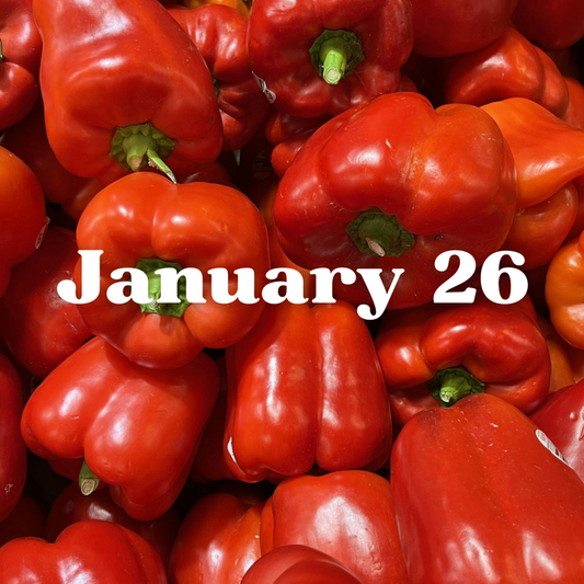 January 26th Meal Delivery