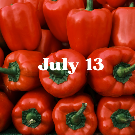 July 13 Meal Delivery