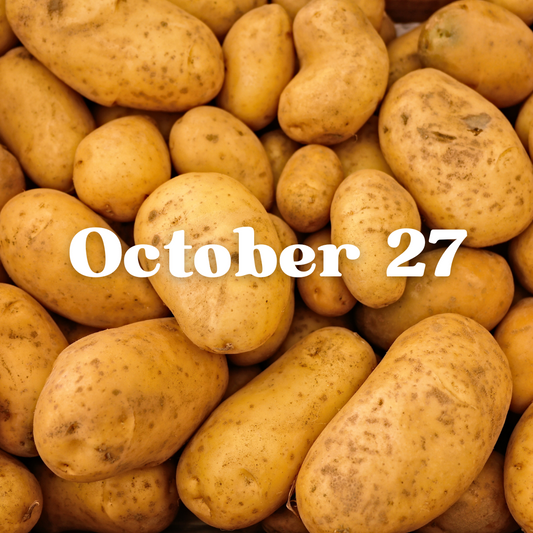 October 27th Meal Delivery