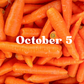 October 5 Meal Delivery