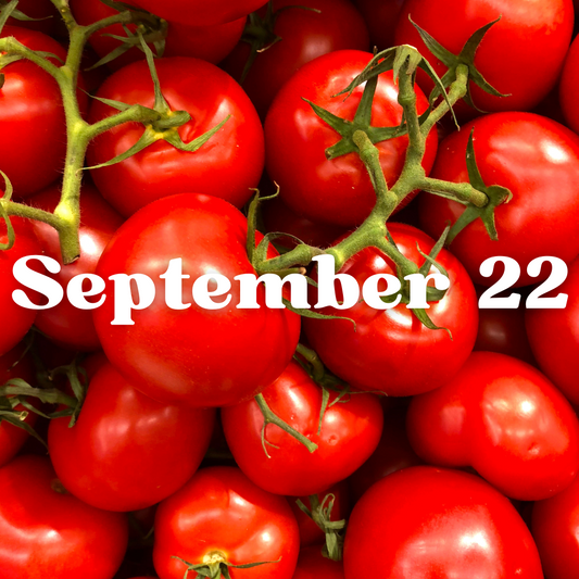 September 22nd Meal Delivery
